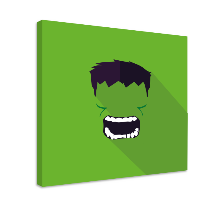 žalias superherojaus įrėmintas paveikslas - „Tenstickers“