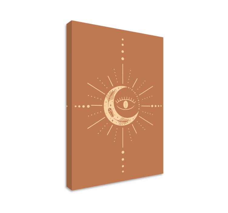 Dangaus pusmėnulio dizainas Drobė abstraktus - „Tenstickers“