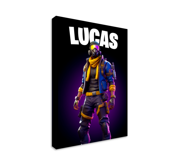 Kovotojas su akiniais Drobė žaidimų stalas - „Tenstickers“