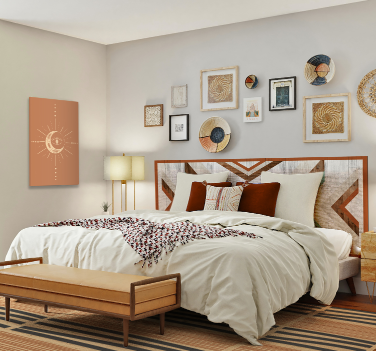 Dangaus pusmėnulio dizainas Drobė abstraktus - „Tenstickers“