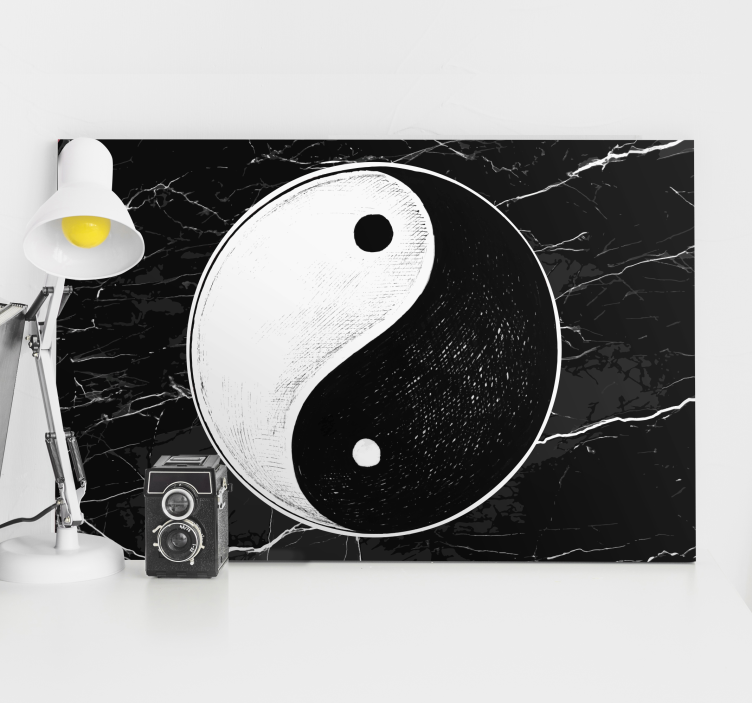 Drobė zen yin yang simbolis - „Tenstickers“