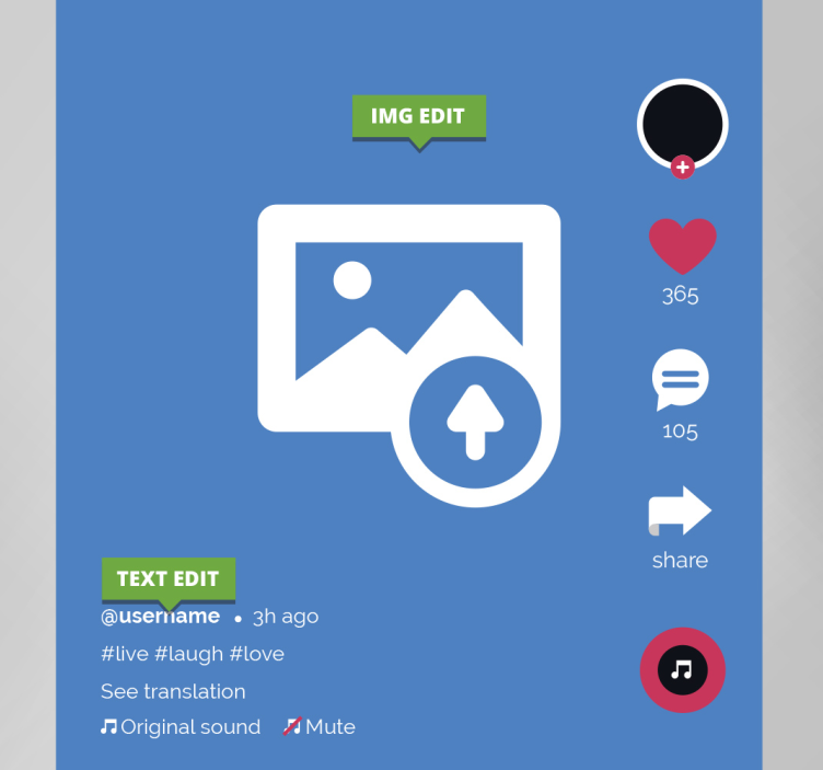 Tik tak Drobė personalizuojamas - „Tenstickers“