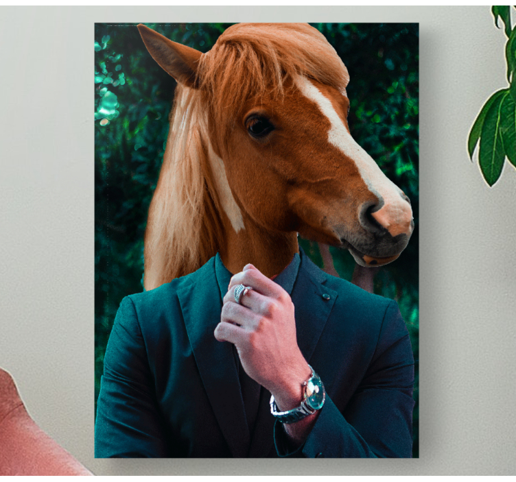 Arklio galvos portretas Drobė su arkliais - „Tenstickers“