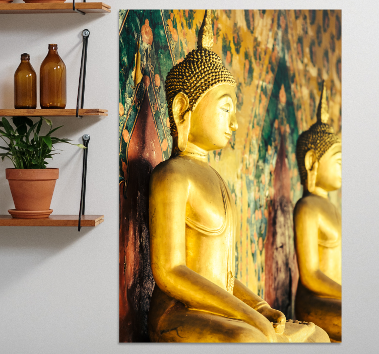 Budas perfil buddha wall art - „Tenstickers“