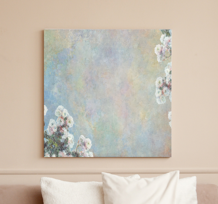 Tapytas fonas su gėlėmis retro drobė - „Tenstickers“