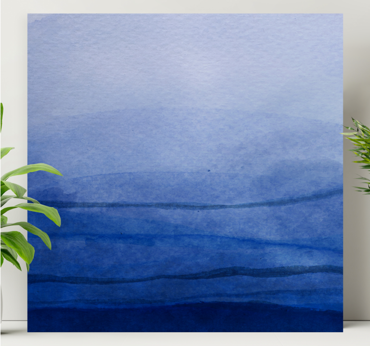 Drobė abstraktus mėlyni tonai sluoksniais - „Tenstickers“