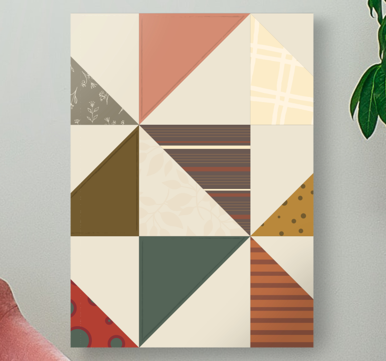 Drobė buda geometrinių raštų mozaika - „Tenstickers“