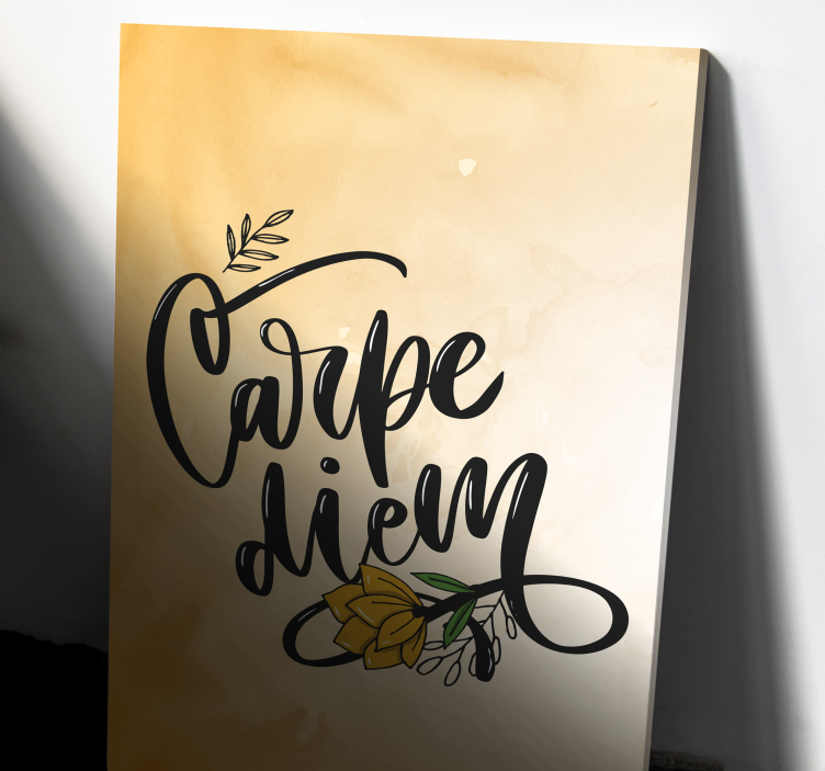 Drobė citatos pasinaudok dienos gėlių - „Tenstickers“