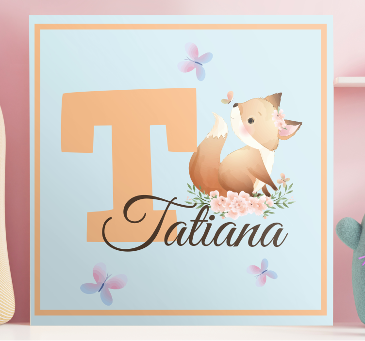 Drobė darželis draugiškas lapinas - „Tenstickers“