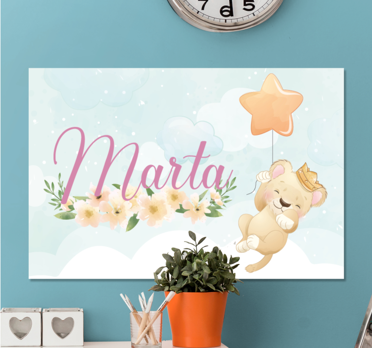 Drobė darželis mielas liūto balionas - „Tenstickers“