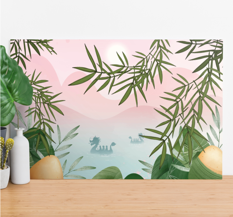 Drobė dinozauras išdidus ežero padaras - „Tenstickers“