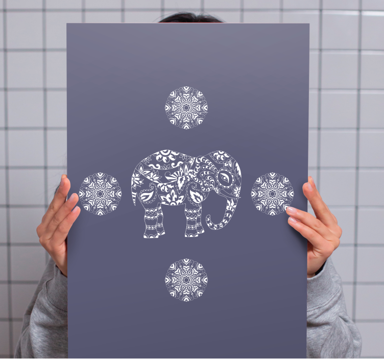 Drobė dramblys dekoratyvinis dramblys - „Tenstickers“