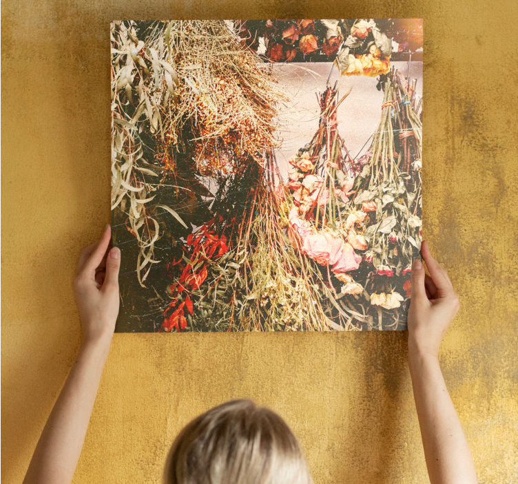 Drobė gėlės ir augalai džiovintų kompozicijų - „Tenstickers“