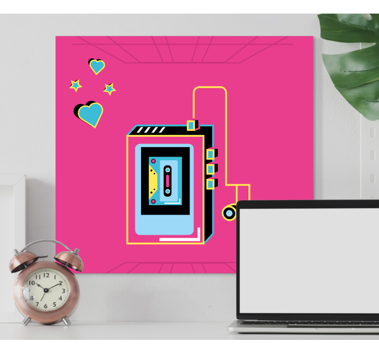 Drobė muzika retro kasetės meilė - „Tenstickers“