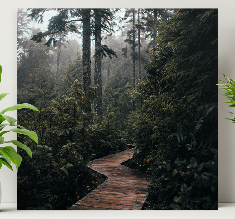 Drobė peizažai rami miško takas - „Tenstickers“