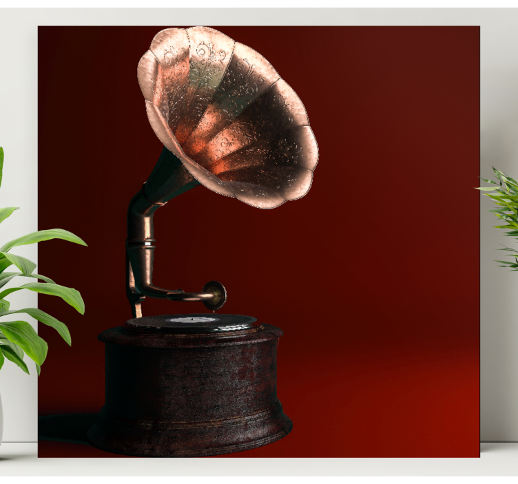 Drobė vintažinis klasikinių gramofonų - „Tenstickers“