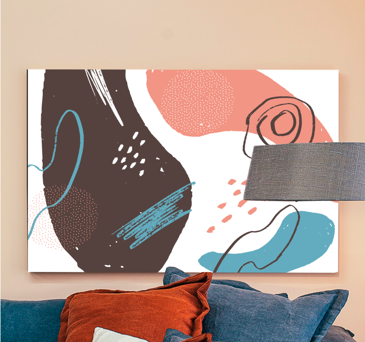 Grunge sieninio meno teptuko paveikslaimeno atspaudai - „Tenstickers“