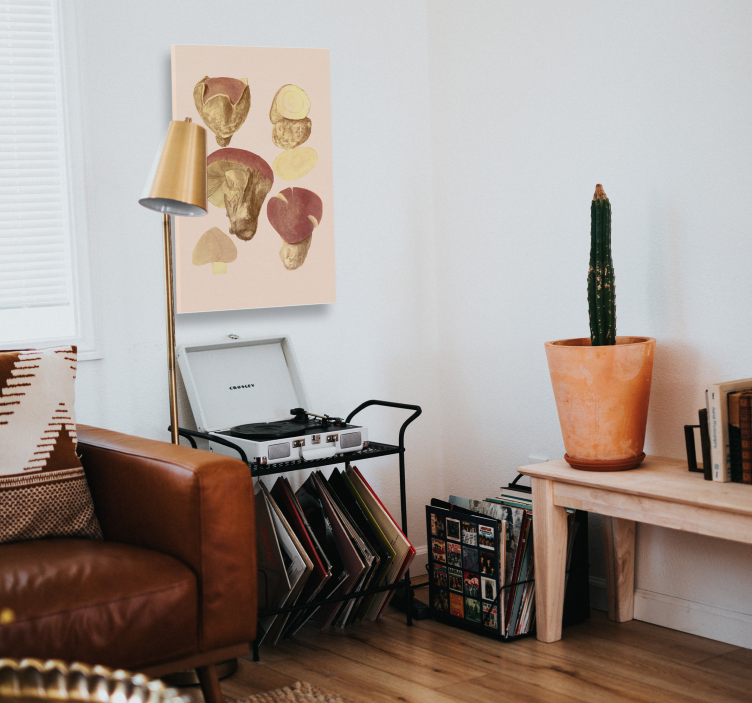 Grybų kolekcija Drobė gėlės ir augalai - „Tenstickers“