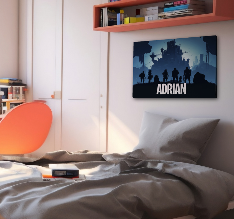 Mėlynas epinis pilis Drobė žaidimų stalas - „Tenstickers“