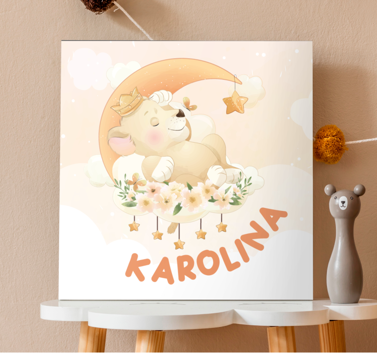 Mieguistas lokys sapnuoja Drobė darželis - „Tenstickers“