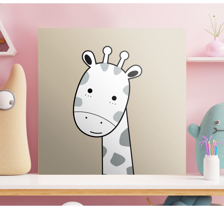 šiaurinio smėlio žirafos gyvūnų paveikslaiatspaudai - „Tenstickers“