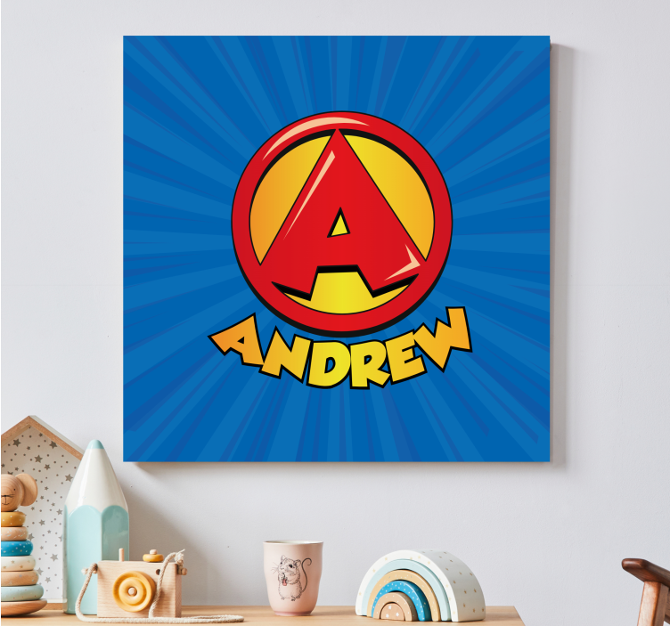 Super pradinės raidės vaikų darželio drobė - „Tenstickers“