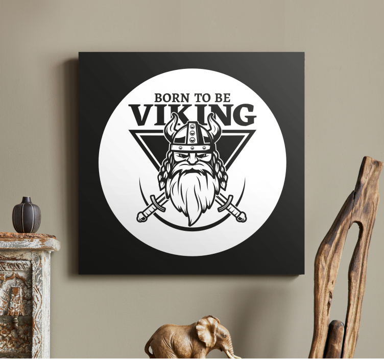 Vikingų kario emblema Drobė personažai - „Tenstickers“