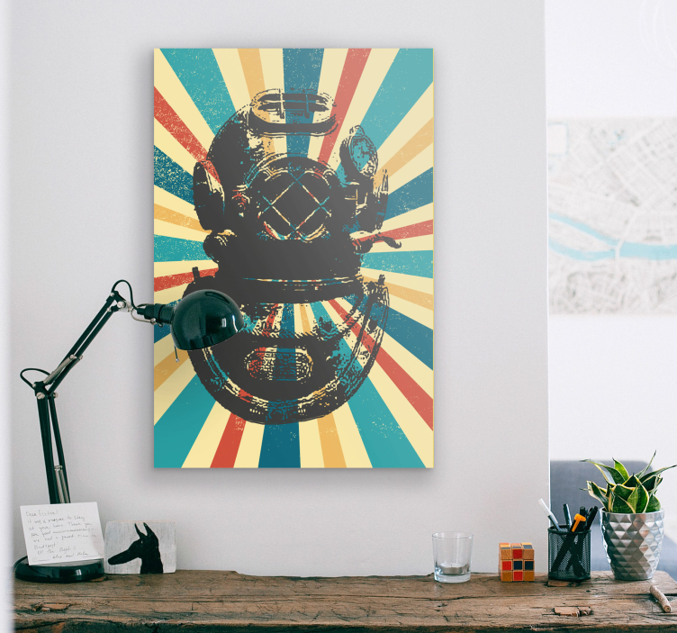 Vintažinė akvalango drobė - „Tenstickers“