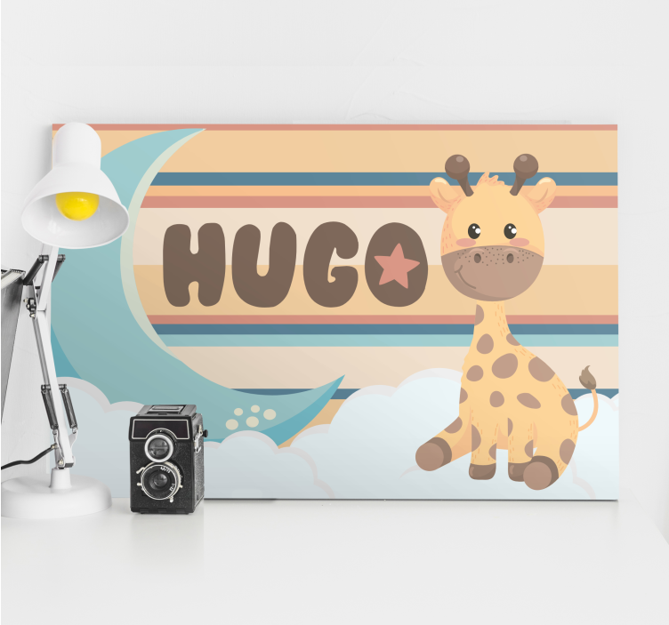 žaismingas žirafos dizainas Drobė darželis - „Tenstickers“