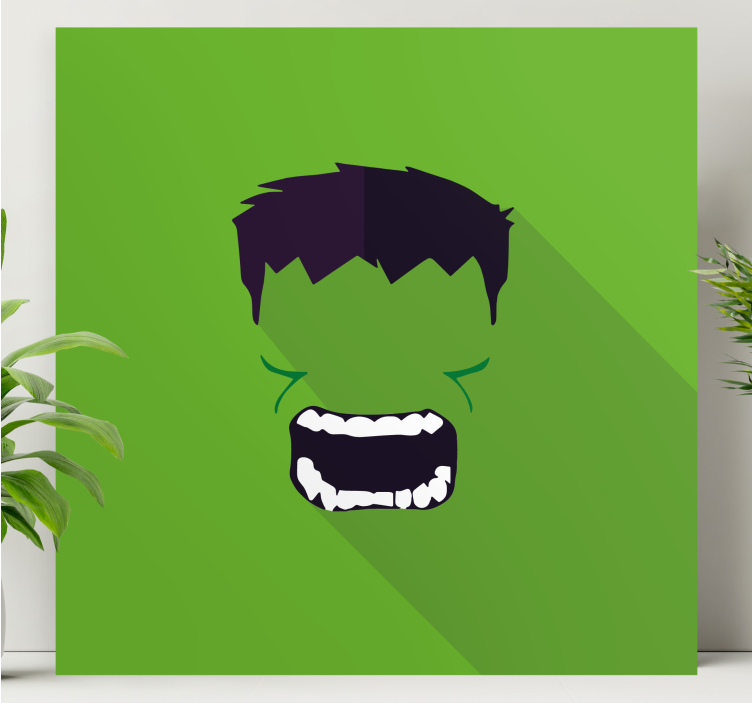 žalias superherojaus įrėmintas paveikslas - „Tenstickers“