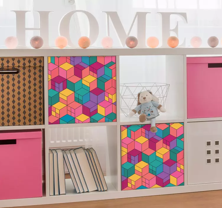 3d blokų baldų lipdukas - „Tenstickers“