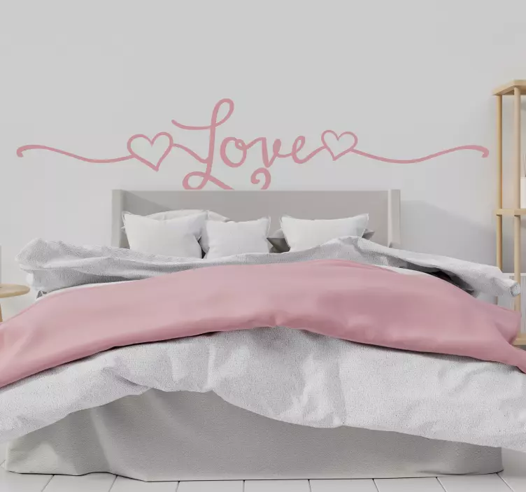 Linijinio stiliaus meilės lipdukas - „Tenstickers“