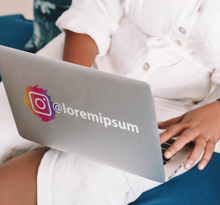Instagram social media logotipas vinilo ženklas - „Tenstickers“