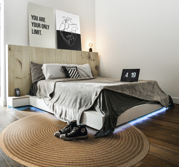 šviesaus medžio baldo lipdukas - „Tenstickers“