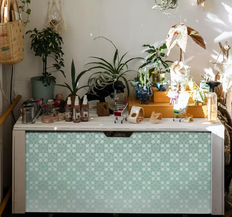 Gėlių išblukimo raštas baldų lipdukas - „Tenstickers“