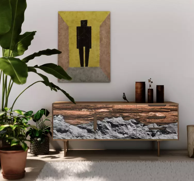 Malkos ir akmuo baldų lipdukas - „Tenstickers“