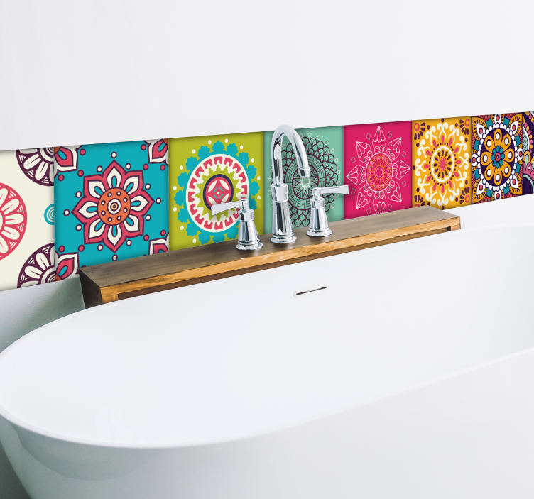 Marokietiškų ornamentų namų sienos lipdukas - „Tenstickers“