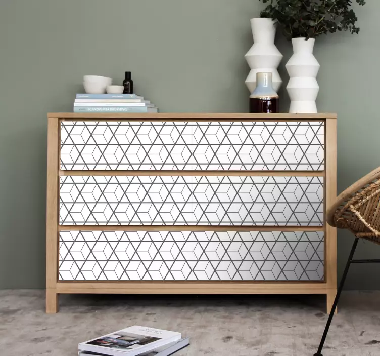 Skandinaviškų motyvų baldų lipdukas - „Tenstickers“