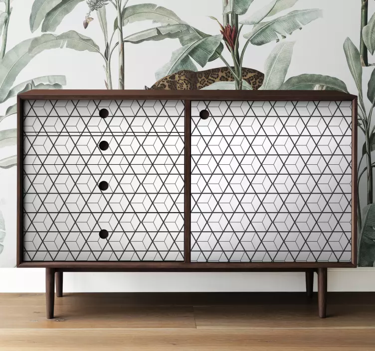 Skandinaviškų motyvų baldų lipdukas - „Tenstickers“