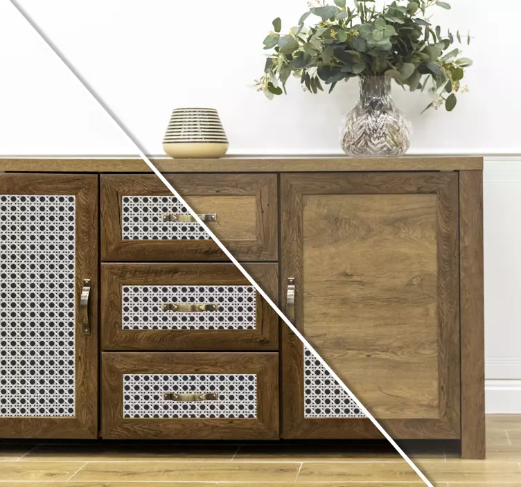 šiuolaikinis lapų raštas baldų lipdukas - „Tenstickers“