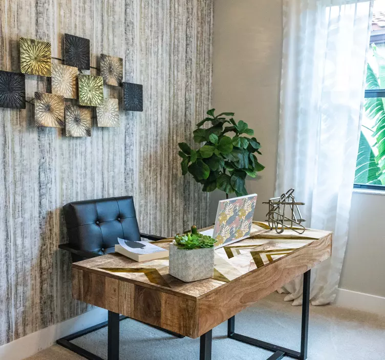 Botaniniai lapų raštai Nešiojamojo kompiuterio lipdukas - „Tenstickers“