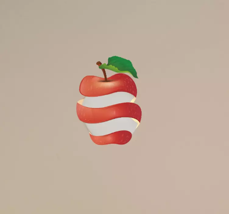 Obuolių žievelės macbook Laptop lipdukas - „Tenstickers“