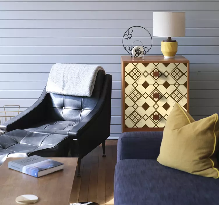 Mapuche rombo dizainas baldų lipdukas - „Tenstickers“