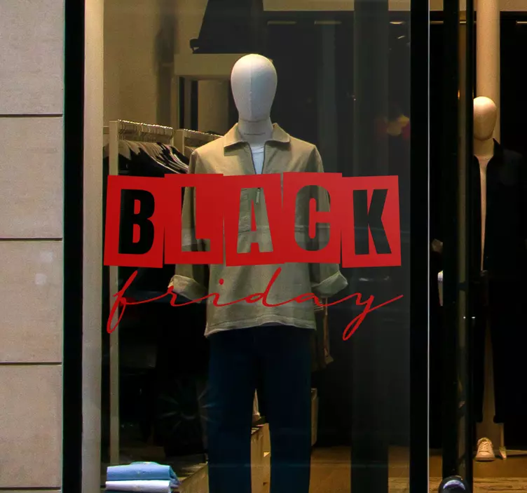 Juodojo penktadienio parduotuvės išpardavimų lipdukas - „Tenstickers“