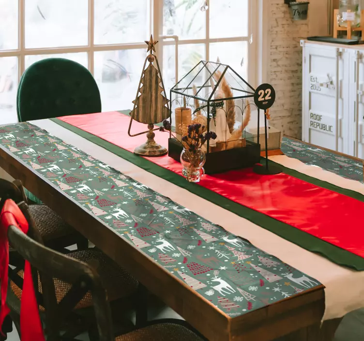 Miško rašto kalėdinis lipdukas - „Tenstickers“