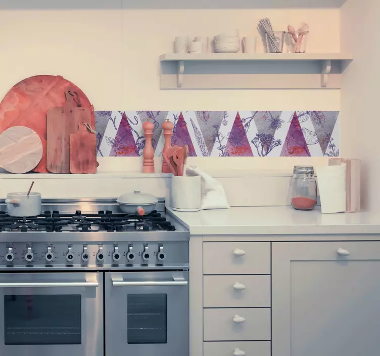 Skaitmeninis levandų sienos lipdukas - „Tenstickers“