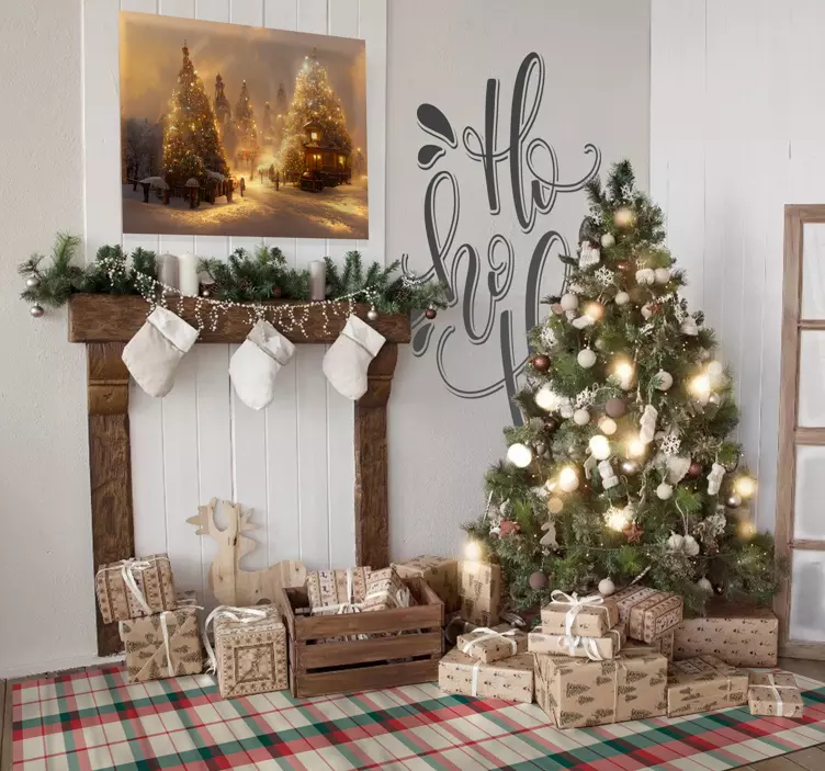 Hohoho kalėdų senelio lipdukas - „Tenstickers“