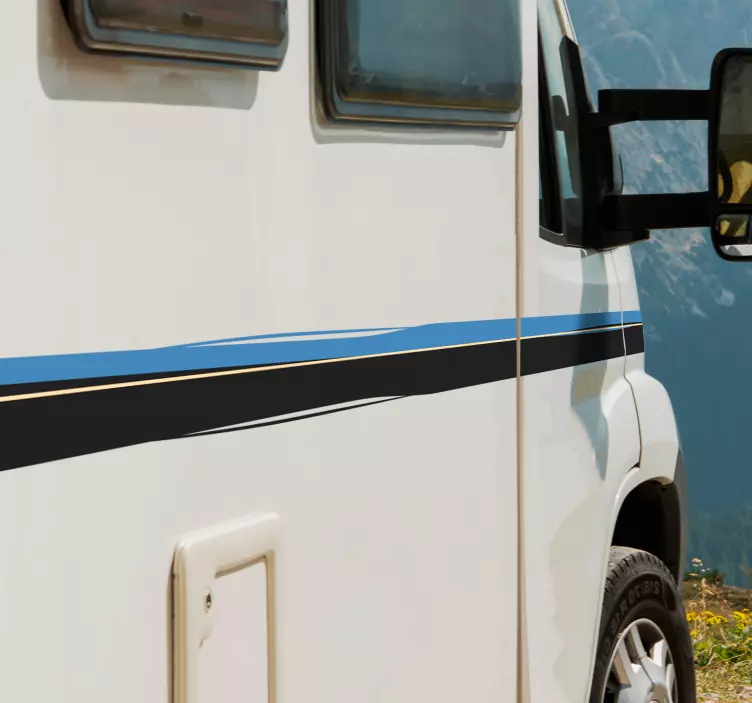 šoninių juostų karavano linijos animuotasis paveiksliukas - „Tenstickers“