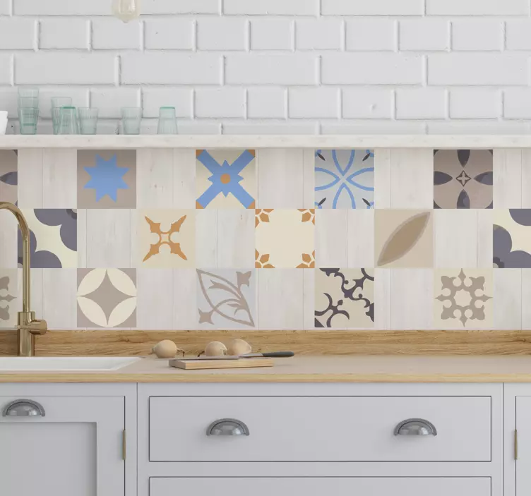 Hidraulinių plytelių vinilo lipdukas - „Tenstickers“