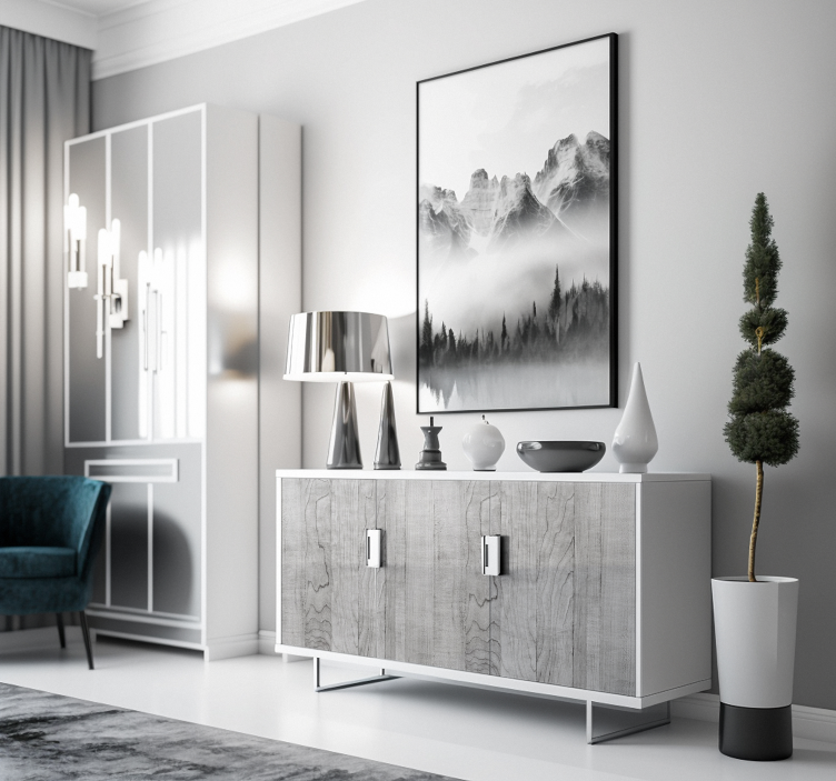 Mėlynas medis baldų lipdukas - „Tenstickers“